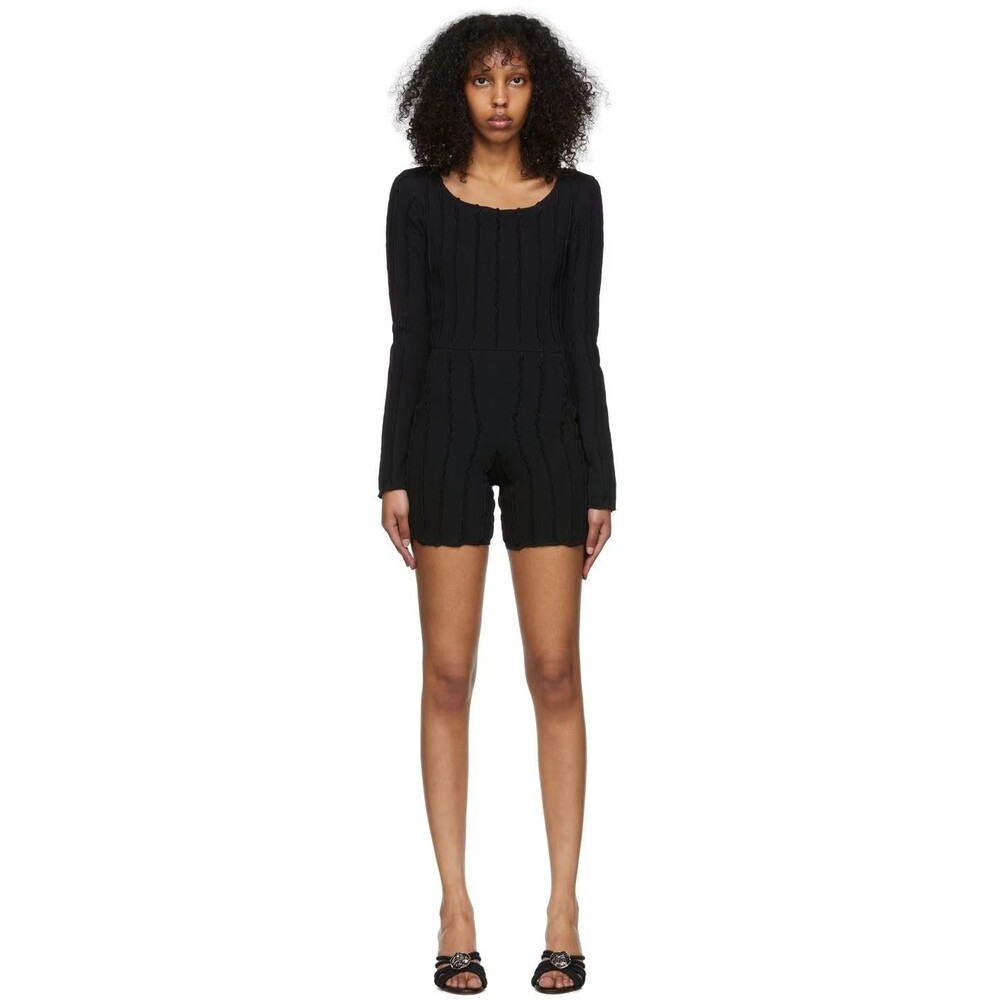 Helenamanzano Carmen Jumpsuit Size S Black SSENSE Exclusive $400